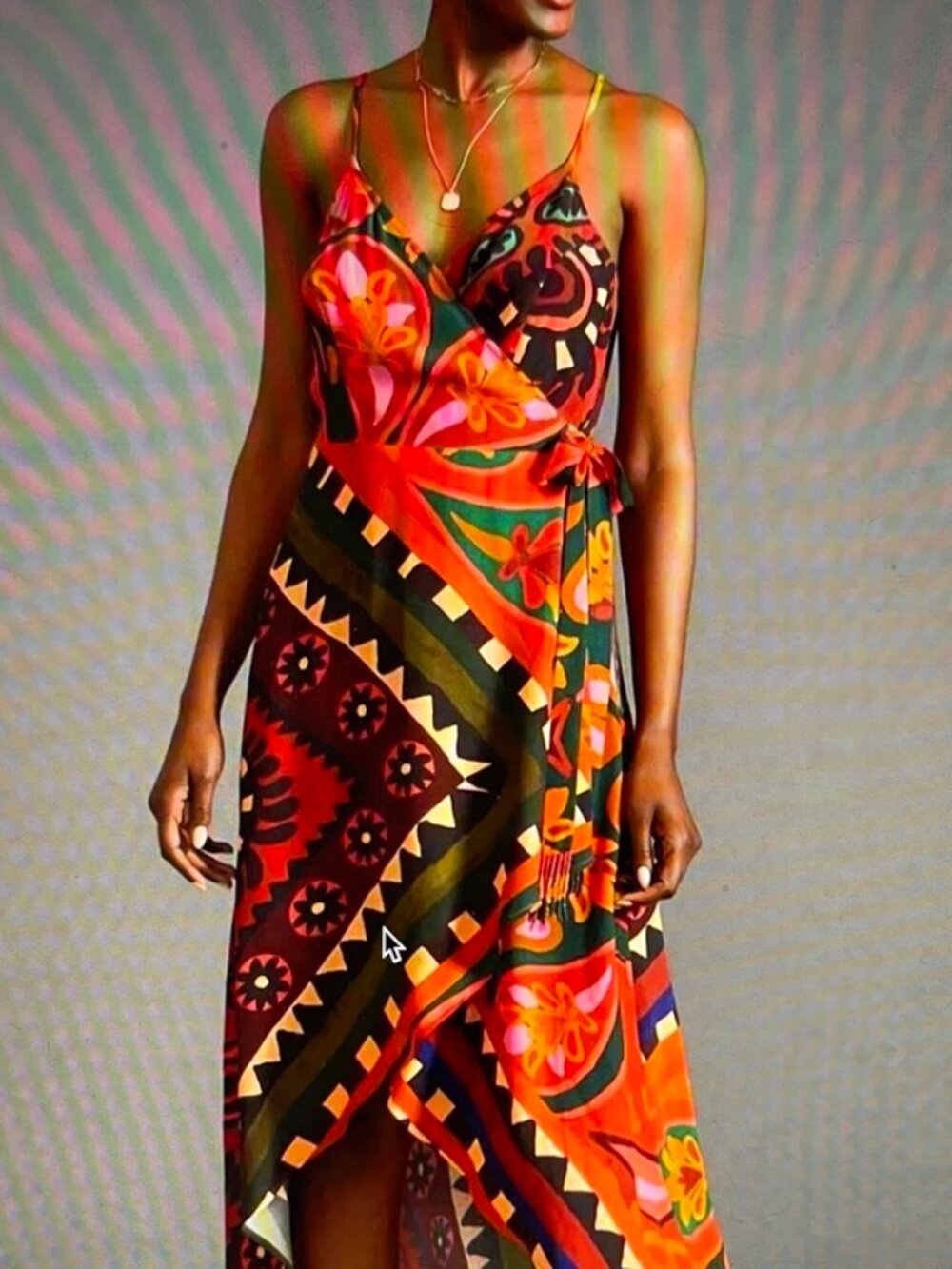 Farm Rio Bold Floral & Abstract Print Sleeveless Dress: Medium Petite; NWOT!!